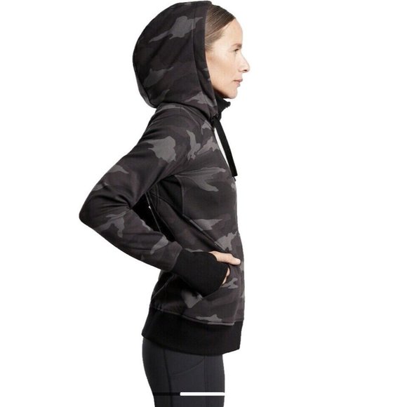 ATHLETA Women's Full Zip Triumph Camo Printed Hoodie SIZE‎ SMALL Camo NWT - Picture 3 of 12